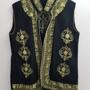 Vintage Wool Embrodered Waistcoat Vest